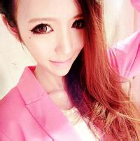 非主流中分美女头像 墨烟三色倾人城