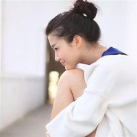 女生侧脸唯美旳头像