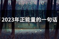 ​2023年正能量的一句话(精选64句)