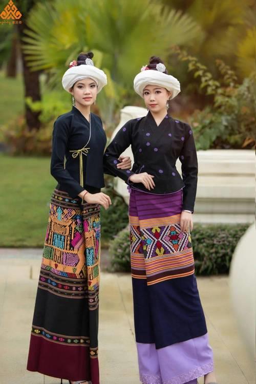 傣族生活服饰图片 傣族生活服饰图片简笔画